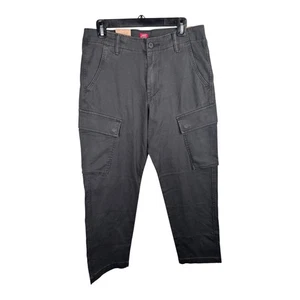 Pantalones cónicos cargo Levis XX para hombre 31x30 (31x29) grises elásticos pantalones utilitarios - Imagen 1 de 14
