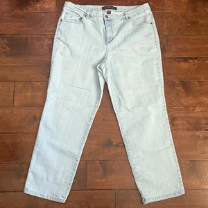 Gloria Vanderbilt Women's Denim Jeans Pants Size 16W Amanda Light Wash Stretch - Picture 1 of 7