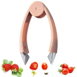 Strawberry Huller Stem Remover Tomato Corer Potato Tweezers Carrot Cutter Pin... - Picture 1 of 7