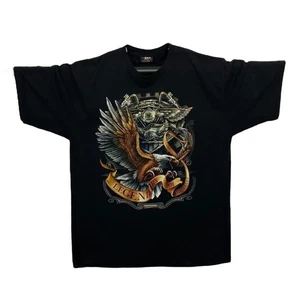 Vintage Metal Rock “Legendary Of Motorcycles” Biker Eagle Graphic T-Shirt XXL - Picture 1 of 4
