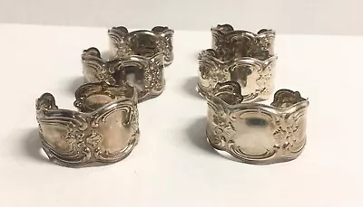 Gorham Silver Chantilly Pattern Set Of 6 Napkin Rings  • 161.89$