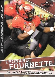 LEONARD FOURNETTE 2014 UNDER ARMOUR HIGH SCHOOL ALL AMERICA CARD JAGUARS - Picture 1 of 2