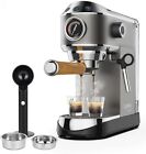 Biolomix 20 Bar Espresso Coffee Maker Machine with Milk Frother Wand for Espress