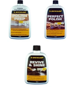 DUNLOP DIY FLOOR CARE KIT Prep, Polish & Protect- Timber Vinyl Laminate Flooring - Picture 1 of 4