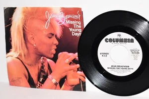 7" 45rpm Single Record Jean Beauvoir Missing the Young Days 1986 Picture Sleeve - Picture 1 of 4
