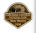 4" carlsbad caverns national park new mexico 1930 bumper sticker decal usa made
