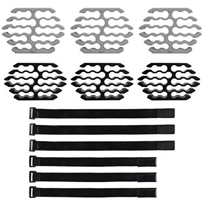 Cord Management & Organizer Kit - 12 Pieces Organizes & Holds up to 24 Cables - Image 1 of 4