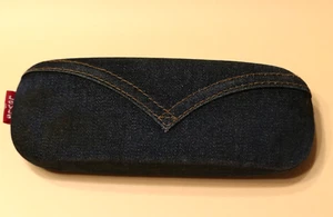 LEVI'S Hard Clamshell Case in Blue Denim For Glasses (Case Only) - Picture 1 of 8