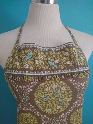 VERA BRADLEY FULL APRON  (SITTIN' ON A TREE) (RARE & RETIRED) BIRD - Image 1 of 4