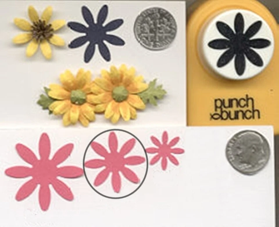 Medium DAISY Paper Punch by Punch Bunch Scrapbooking-Quilling-Cardmaking
