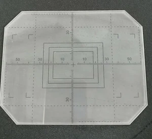 4X5 Ground Glass Focusing Screen f/ Linhof Horsemans Toyo Sinar w/ Grid - Picture 1 of 1