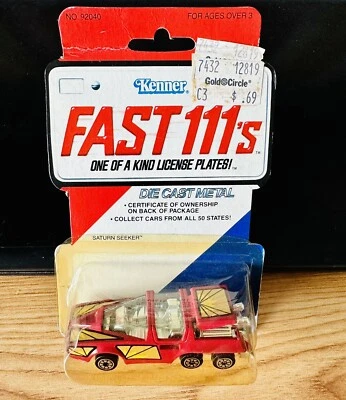 VINTAGE 1981 KENNER FAST 111'S "SATURN SEEKER" DIE CAST NEBRASKA PLATE NEW! - Image 1 of 4