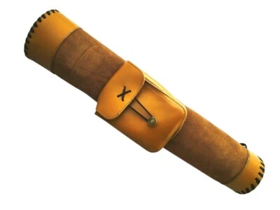 Archery Quiver Suede Back Side Quiver With front Pocket Archery Back Quiver - image 1 of 4