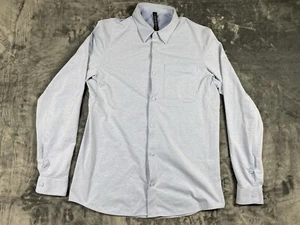 Lululemon Commission Shirt Herren L Blau Workwear Stretch Golf Atmungsaktiv  - Bild 1 von 10