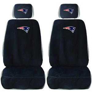 2 New England Patriots Auto LKW Vordersitzbezüge mit Kopfstützenbezug Universal - Bild 1 von 1