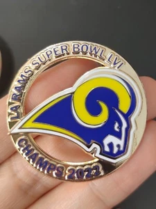 Los Angeles Rams Symbol Super Bowl LVI Championship Lapel Pin 1.50" Executive - Picture 1 of 5