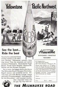 1952 Milwaukee Road: Olympian Hiawatha Vintage Print Ad - Bild 1 von 1