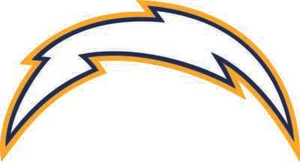 Calcomanía / pegatina de vinilo LOS ANGELES CHARGERS ** 5 tallas ** - Imagen 1 de 1