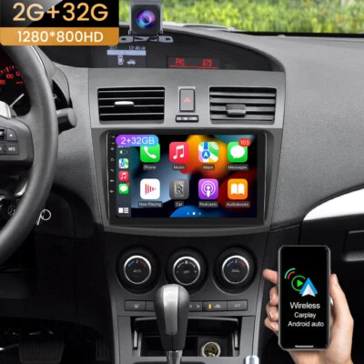 For Mazda 3 2010 2011 2012 2013 Car Stereo Android 12 9" IPS GPS RDS Radio + CAM - Image 1 of 4