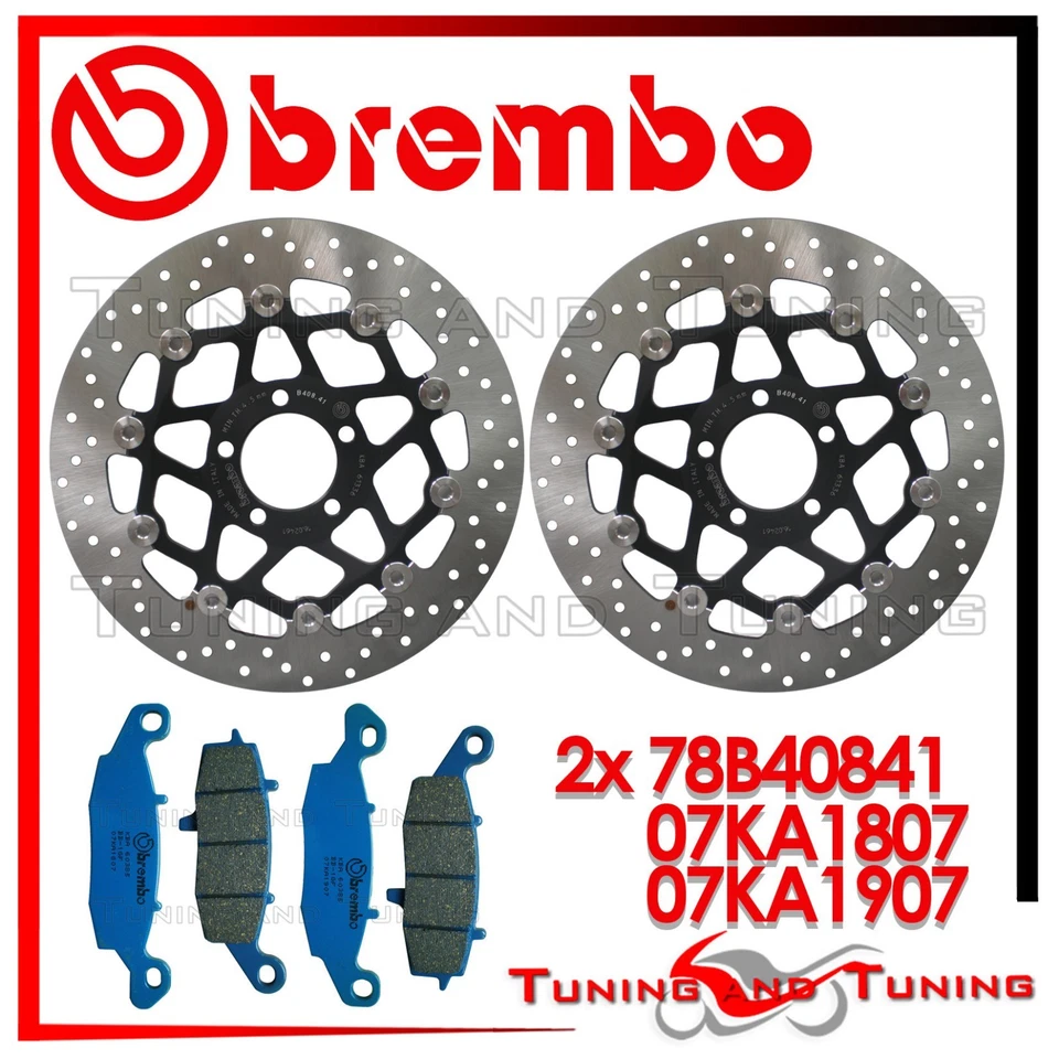 Dischi Freno Anteriore BREMBO + Pastiglie C.C. per KAWASAKI Z 750 2004 2005 2006 - Imagen 1 de 1