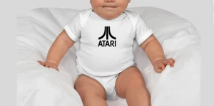 Retro Baby Vintage Style Music Baby Bodysuit Atari - Picture 1 of 2