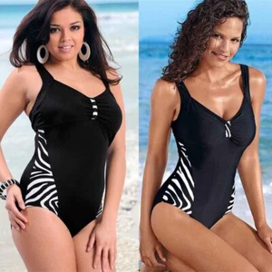 Traje de baño Bikini Barriga Disfraz Natación Traje de baño Control Monokini Dama Talla Grande - Imagen 1 de 32