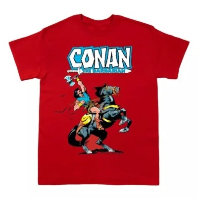 Conan The barbarian Movie Cotton All Size S-4XL T-shirt red - Image 1 of 3