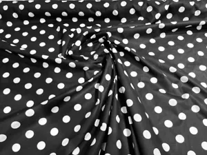 Premium 1 inch Polka Dot Poly Cotton Fabric Sold By The Yard. - Bild 1 von 1