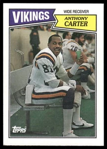 1987 Topps #202 Anthony Carter Minnesota Vikings Football Karte - Bild 1 von 2