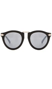 NEW Karen Walker "Superstars Harvest" 1501427 Blk w Silr/Silr Mir Sunglasses - Picture 1 of 2
