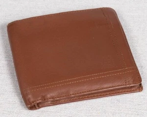Vintage Christian Dior Mens Bifold Wallet - Brown Leather - Picture 1 of 11