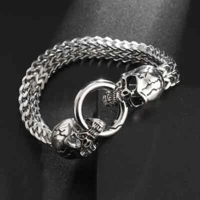 Armband Totenkopf Schädel Herrenarmband Männerarmband  Modeschmuck Geschenk - Bild 1 von 4