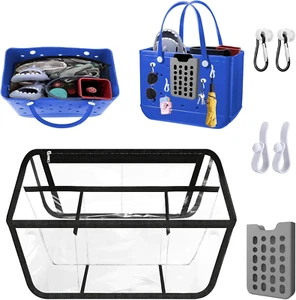 Organizador de bolsa de playa transparente y soporte de silicona para teléfono celular compatible - Imagen 1 de 12
