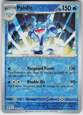 Pokemon Palafin 049/162 SV05: Temporal Forces NM Reverse Holo card - Image 1 of 2