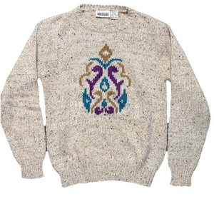 Country Suburbans Tan Wool Blend Sweater Womens Size Small - Picture 1 of 9