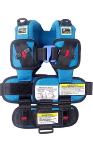 Asiento de coche portátil extra pequeño azul, ligero, compacto - perfecto para viajar - Imagen 1 de 8