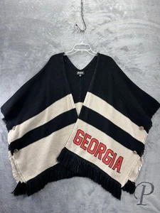 Gameday Couture Georgia Bulldogs UGA Damen Shaw Poncho Fransen XS/Small NCAA  - Bild 1 von 18