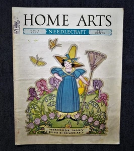 1937 Home Arts Needlecraft Magazine Mary Sherwood Wright Jones Cover Antique 28 - Picture 1 of 4