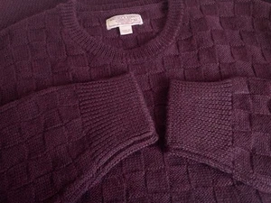 J.CREW’s WALLACE & BARNES Wool Knit Check Patchwork Sweater XL NWOT - Picture 1 of 10