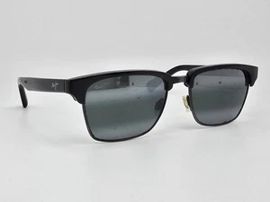 Occhiali da sole Maui Jim MJ-257-17C Kawika montatura nera lenti sfumate grigie polarizzate - Foto 1 di 22