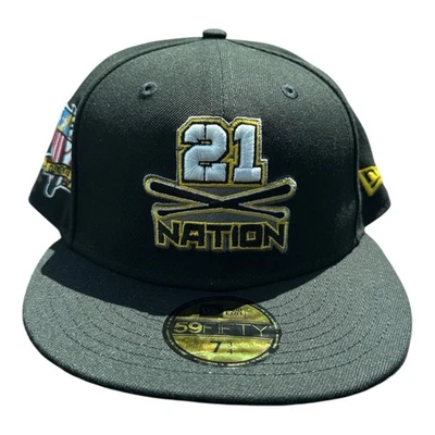 New Era 59FIFTY Fitted Hat – Pittsburgh Pirates Roberto Clemente #21 (Size 7 ¾) - Image 1 of 4