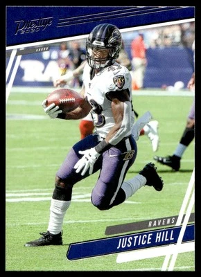2020 Panini Prestige Justice Hill Baltimore Ravens #152 - Image 1 of 2