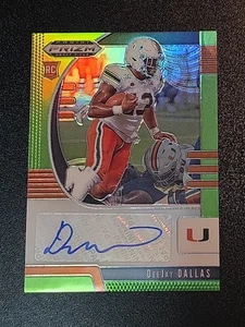 2020 Prizm Draft Picks DeeJay Dallas Neon Green /25 RC Auto - Picture 1 of 12