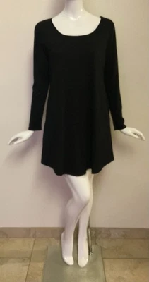 Lucky More Long Sleeve Soft Black Knit Stretch Shift Tunic/Dress Size M - Image 1 of 4