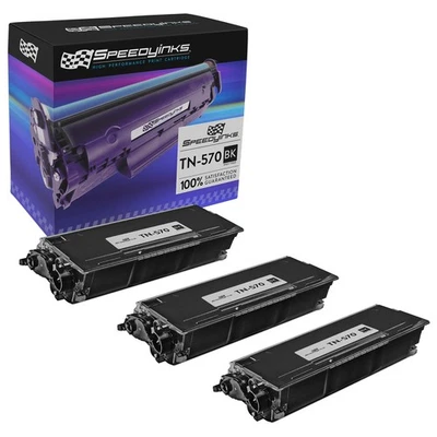 3pk Compatible Brother TN570 High-Yield Black Laser Toner Cartridge - Image 1 of 4