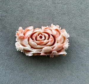 Broche flor coral vintage accesorio obidome - Imagen 1 de 15