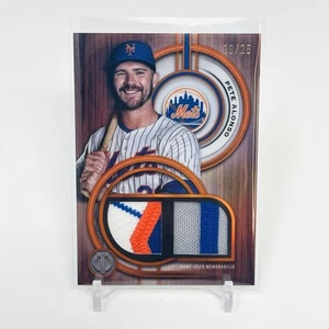 2025 Topps Tribute Pete Alonso Tribute Doble Reliquias Naranja #’d 13/25 Usado en Juego - Imagen 1 de 2