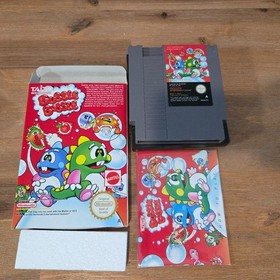 Bubble Bobble NES PAL A Genuine Cart + Collectors A+ Replacement box/ manual