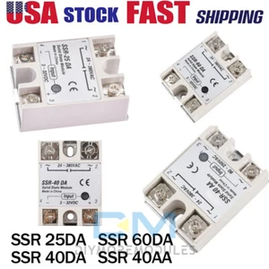 Módulo de relé de estado sólido DC3-32V a AC24-380V 25A/40A/60A SSR-25DA 40DA 60DA EE. UU. - Imagen 1 de 42