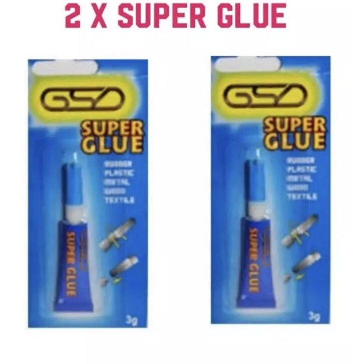 2X GSD Super Extra Strong Glue Premium Quality Adhesive Plastic Superglue